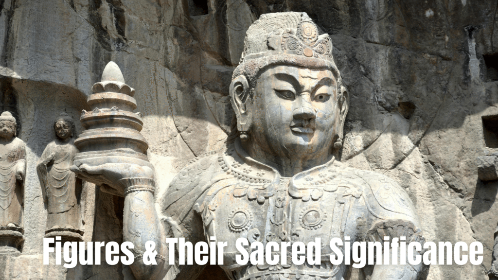 Sacred Hindu numbers like 108 and 9 representing cosmic order and spiritual significance